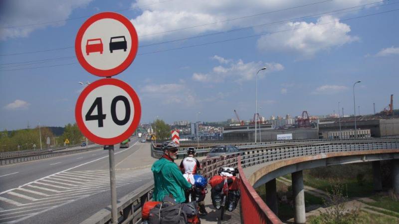 Ende des Fahrradweges Ende des Fahrradweges